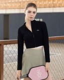  Áo Khoác Thể Thao Nữ Hibi Sports JA101 - Kiểu Tay Dài Có Khóa Kéo, Form Ôm Dáng 