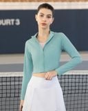  Áo Khoác Thể Thao Nữ Hibi Sports JA101 - Kiểu Tay Dài Có Khóa Kéo, Form Ôm Dáng 