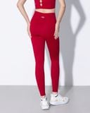  Quần dài tập Yoga Gym Hibi Sports QD327 Kiểu trơn phối đường nâng mông, chất vải cao cấp Lu Fabric 