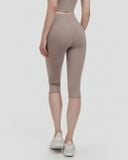  Quần lửng tập yoga Hibi Sports QL407 kiểu trơn qua gối, vải Luxury Hi Fabric 