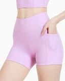  Quần đùi tập Yoga Gym Hibi Sports QS210 có túi 2 bên, lưng cao tôn dáng 