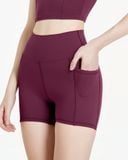  Quần đùi tập Yoga Gym Hibi Sports QS210 có túi 2 bên, lưng cao tôn dáng 