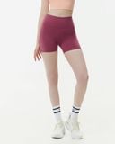  Quần đùi tập Yoga Gym Luxury Hibi Sports QS213 kiểu trơn, lưng cao tôn dáng, chất vải Hi Fabric 