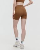  Quần đùi tập Yoga Gym Luxury Hibi Sports QS215 kiểu lưng cao cách điệu 2 lớp, chất vải High Spandex 