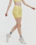  Quần đùi tập Yoga Gym Luxury Hibi Sports QS215 kiểu lưng cao cách điệu 2 lớp, chất vải High Spandex 