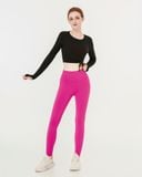  Áo Tank tập Yoga Gym Hibi Sports TA716 Kiểu khoét tròn cột dây, tay dài xỏ ngón - Mặc ngoài áo bra 