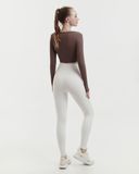  Áo tank tập Yoga Gym Hibi Sports TA717 Kiểu khoét tim mặc 2 mặt, tay dài xỏ ngón - Mặc ngoài áo bra 