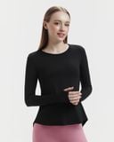  Áo tank tập Yoga Gym Hibi Sports TA718 Kiểu khoét lỗ xẻ tà, tay dài xỏ ngón - Mặc ngoài áo bra 