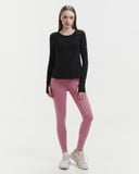  Áo tank tập Yoga Gym Hibi Sports TA718 Kiểu khoét lỗ xẻ tà, tay dài xỏ ngón - Mặc ngoài áo bra 