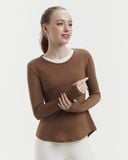  Áo tank tập Yoga Gym Hibi Sports TA718 Kiểu khoét lỗ xẻ tà, tay dài xỏ ngón - Mặc ngoài áo bra 