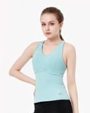  Áo Ba Lỗ Thể Thao Nữ Tập Yoga Gym Hibi Sports TS001 Kiểu Cổ Tim, Kèm Mút 
