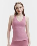  Áo Ba Lỗ Thể Thao Nữ Tập Yoga Gym Hibi Sports TS001 Kiểu Cổ Tim, Kèm Mút 