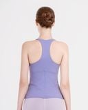  Áo Ba Lỗ Thể Thao Nữ Tập Yoga Gym Hibi Sports TS001 Kiểu Cổ Tim, Kèm Mút 