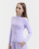  Áo tập Yoga dài tay Hibi Sports TS005 kiểu cổ trụ, kèm mút ngực 