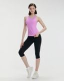  Áo ba lỗ thể thao nữ tập yoga Hibi Sports TS007 kiểu cổ tròn, kèm mút ngực 