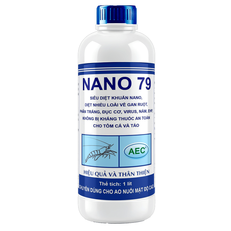  Nano 79 - Diệt khuẩn gây EHP, diệt khuẩn gây EMS, diệt nấm, diệt virus - An toàn cho tôm 