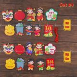  Set 10 Tag gỗ treo trang trí tết 