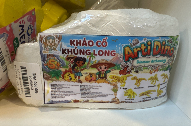  Đồ chơi khảo cổ khủng long lắp ghép lúc lắc in 3D 