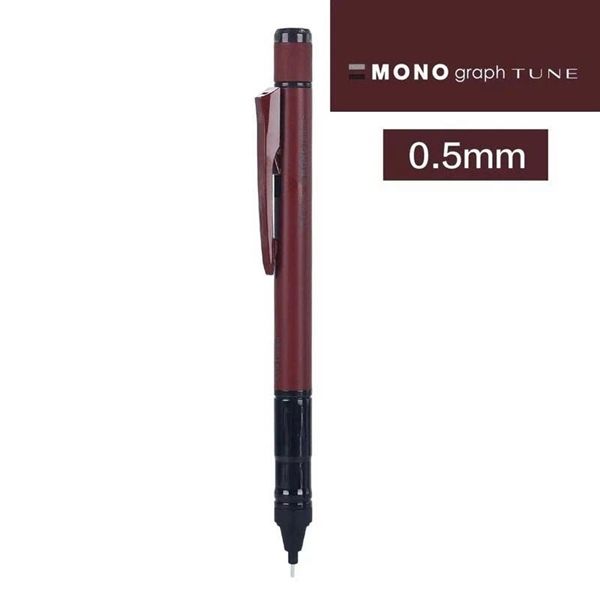  Bút chì kim MONO graph TUNE 0.5mM, thân màu Đỏ DPA-165B 