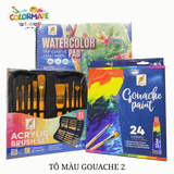  Combo VẼ TRANH MÀU GOUACHE 2 