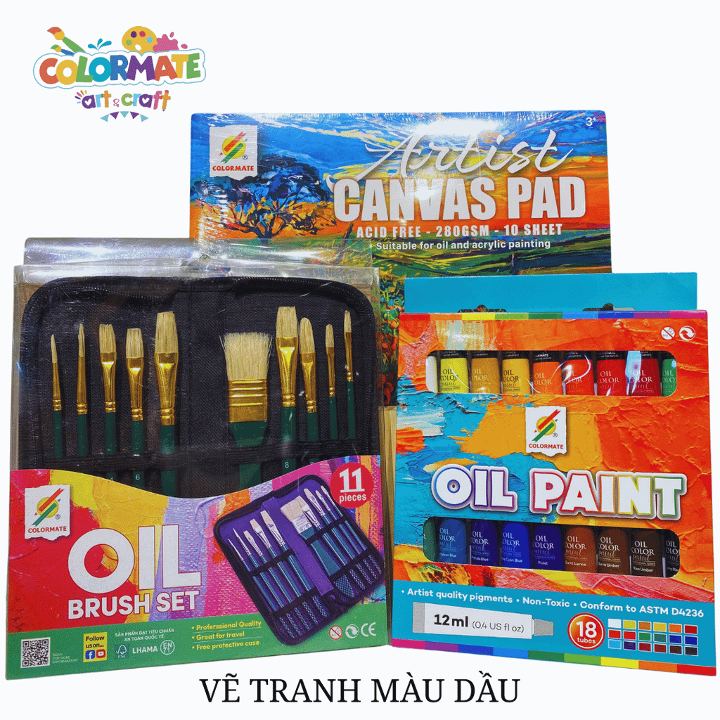  Combo VẼ TRANH MÀU DẦU 