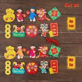  Set 10 Tag gỗ treo trang trí tết 