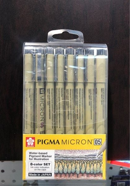  Bút Pigma Micron 05 Bộ 8 Cây 