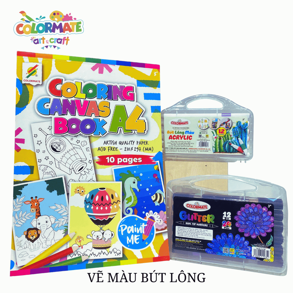  Combo VẼ MÀU BÚT LÔNG 