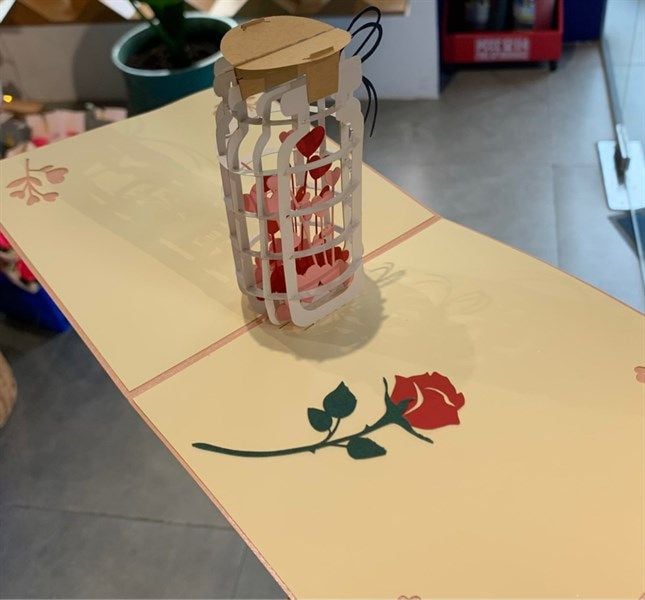  Thiệp 3D hoa 