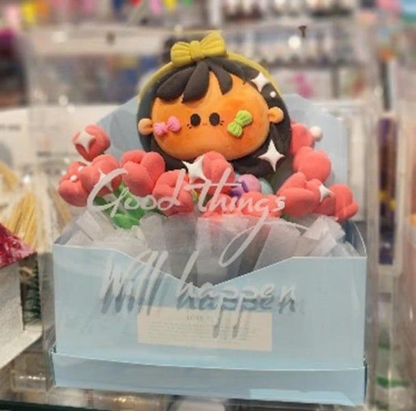  Hộp vali hoa đất sét 