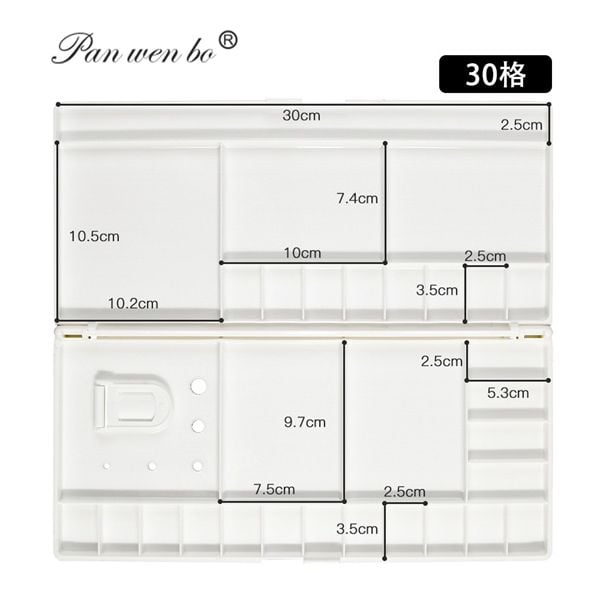  Hộp chia màu 30 ô 
