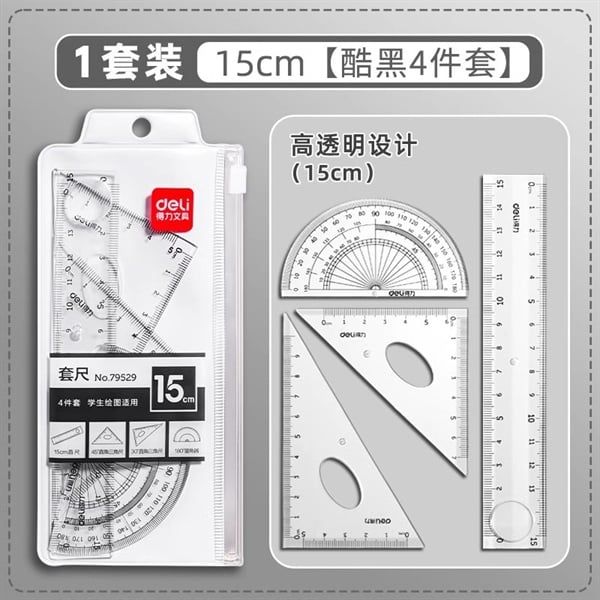  Bộ Thước Học Sinh - 4 món 