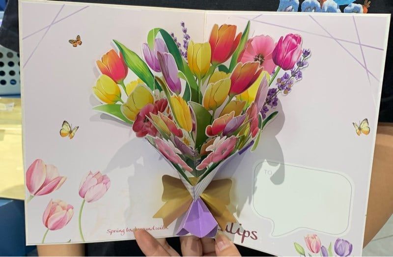  Thiệp 3D hoa 
