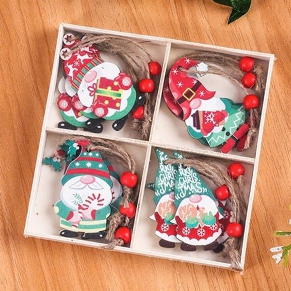  Set gỗ trang trí noel mẫu 02 