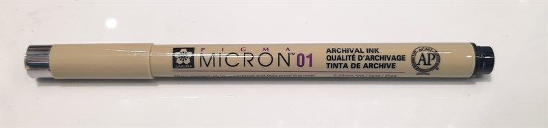  Bút kim vẽ kỹ thuật Pigma Micron 01 Màu Đen 