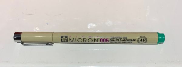  Bút kim vẽ kỹ thuật Pigma Micron 005 Màu Xanh Lá 