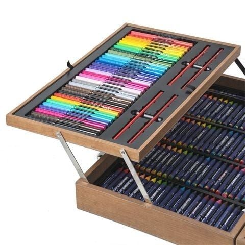  Bộ Màu Vẽ Hộp Gỗ MS-215W-Colormate 