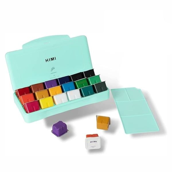  HIMI 18 Colors 30ml Gouache Paint Set Green Packaging 