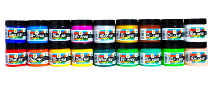  Chai màu vẽ Craft Acrylic 100ml-Colormate 