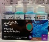  MM Pouring Acrylic 120Ml 4Pc - Marina 