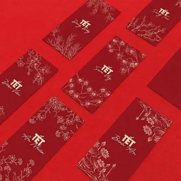  Set 12 bao lì xì cao cấp 