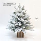 Cây thông Noel phủ tuyết 45cm chậu vuông 