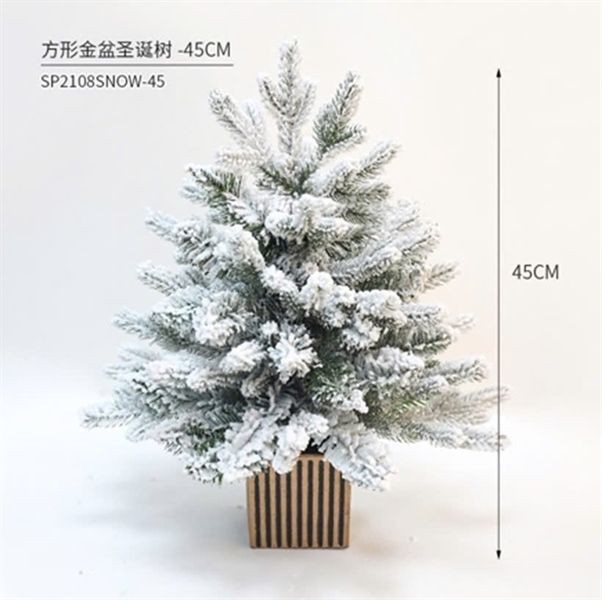 Cây thông Noel phủ tuyết 45cm chậu vuông 