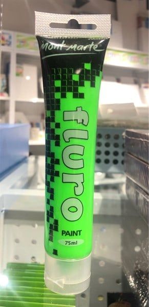  Chai Màu Acrylic Fluro 75ml Xanh Lá 