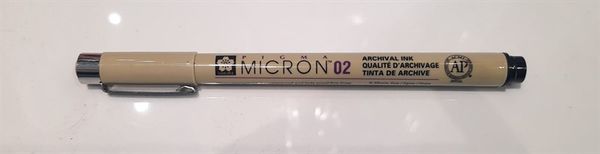  Bút kim vẽ kỹ thuật Pigma Micron 02 Màu Đen 