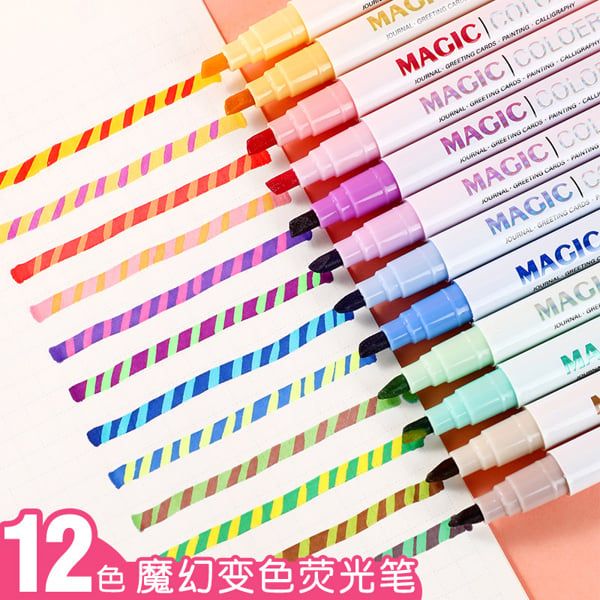  Bút Magic 12 Màu Đổi Màu 