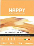  Sổ Happy Piturra 250gsm A4 Gáy Keo 15 tờ 