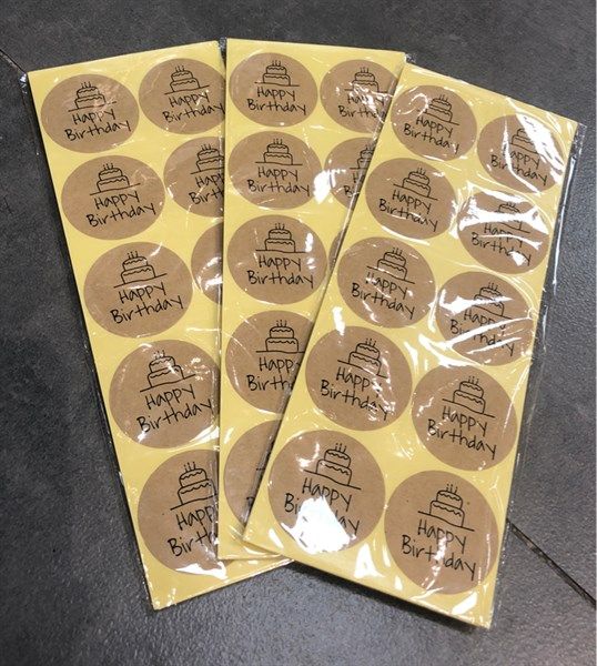  Tem seal sinh nhật 100 miếng 