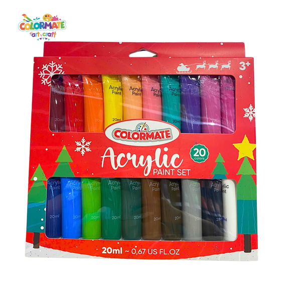 20 tuýp màu vẽ Acrylic 20ml 