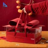  Hộp quà chữ nhật 35cm nắp kính kèm nơ 